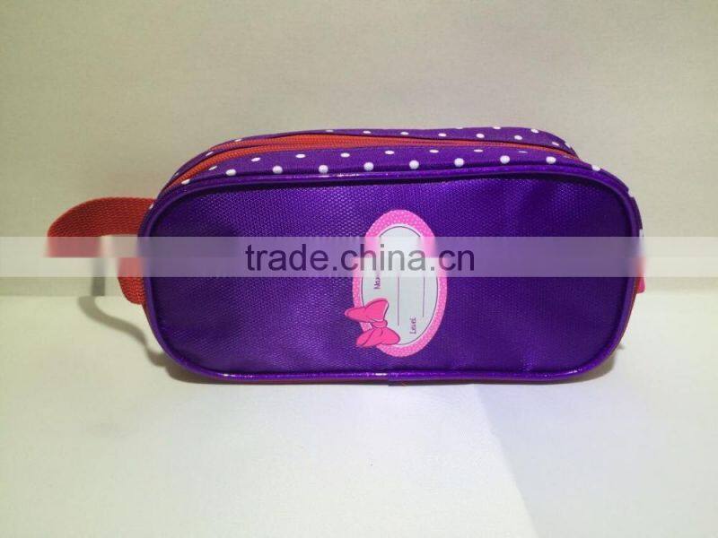 Cartoon EVA Pencil Case Zipppered Bag :Red