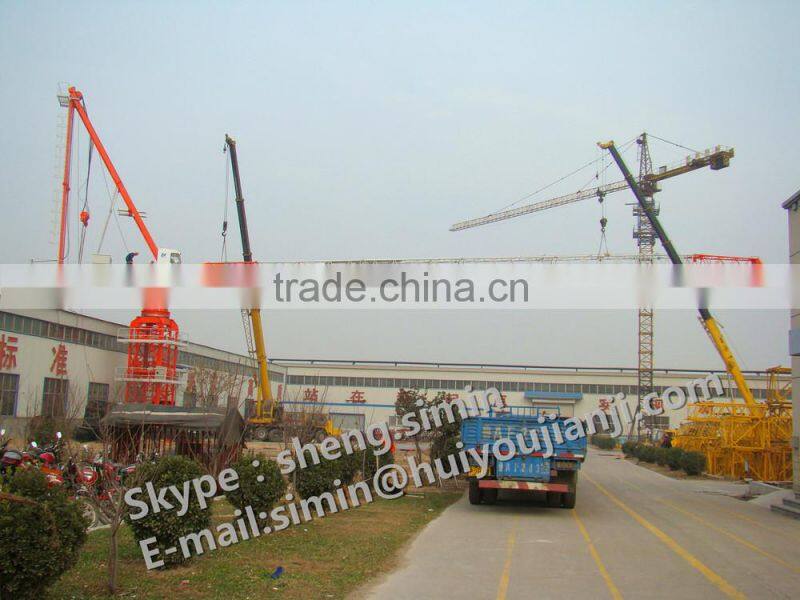 D500 (5078)25 tons goos quality construction Luffing jib Tower Crane