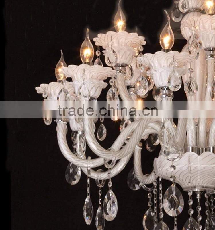 White Glass home decoration chandeliers