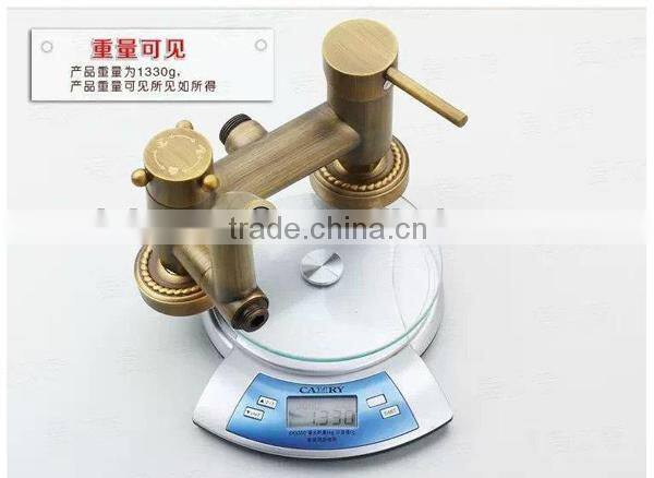 luxury ceramic cartridge bathroom shower mixer set, titanium gold shower mixer set