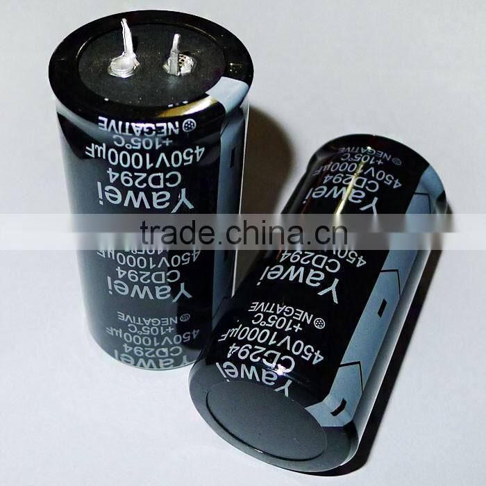 Screw aluminum electrolytic capacitor 450v 1000uf electronics capacitor 35*72