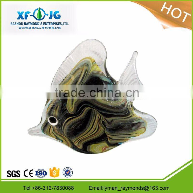 Hand made glass sea fish for home decoration, murano glass