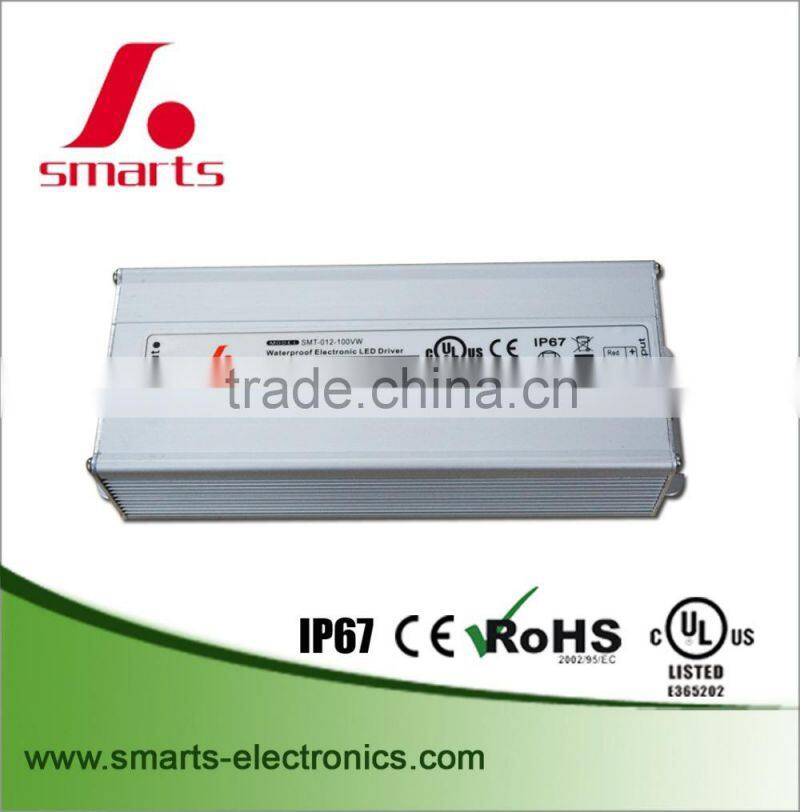 CE UL RoHS approved constant voltage 12V 8.33A 100w led power supply led driver