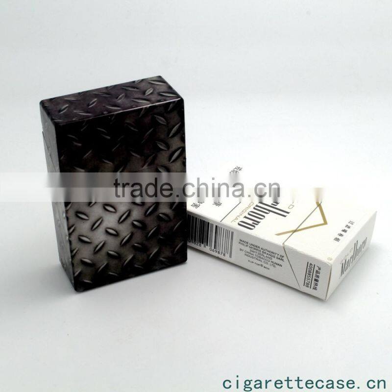 new plastic cigarette case with novely push button wave surface design for 20s king size full pack