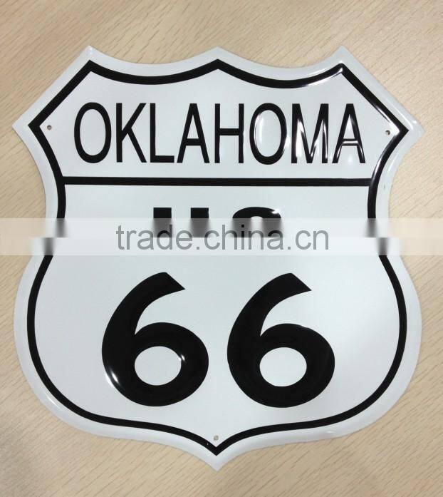 metal embossed/extruded aluminum sign