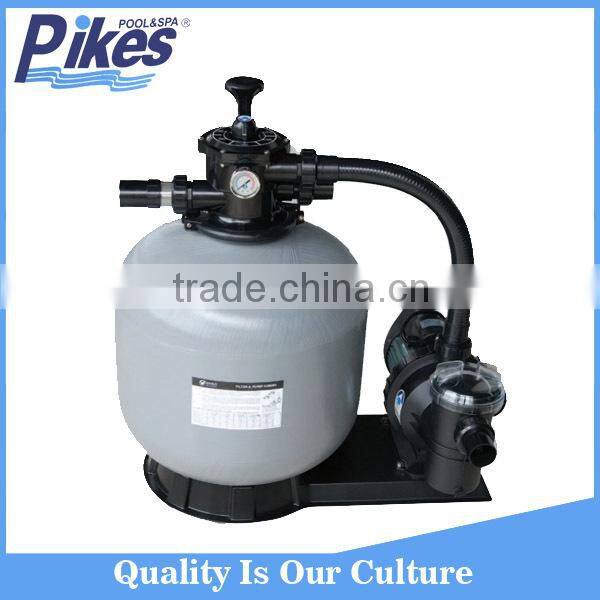 Filtration system swiiming pool sand filter and pump