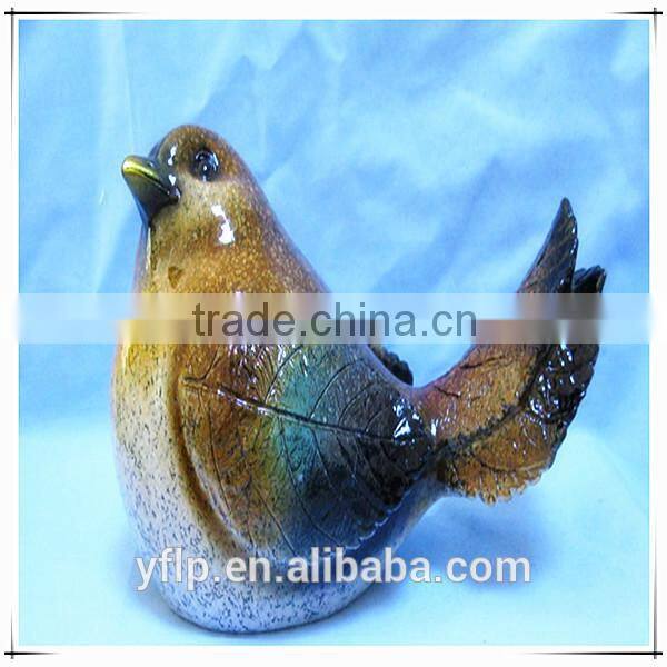 Resin Little Fat Bird Ornament Craft for Home Decoration