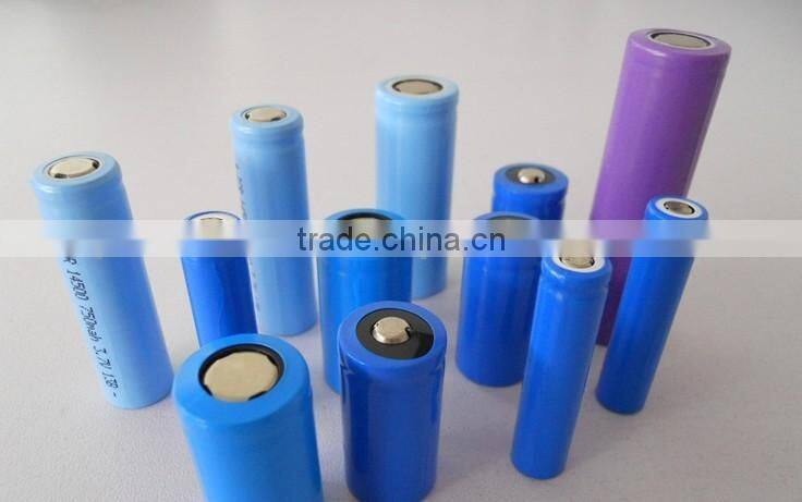 16340 li-ion rechargeable battery cell 600mah 3.7v