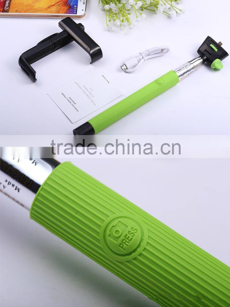 camera wireless monopod with big L shape gripper