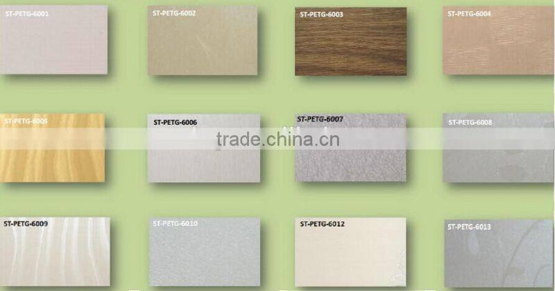 New colors of high glossy PET MDF or plywood for furniture