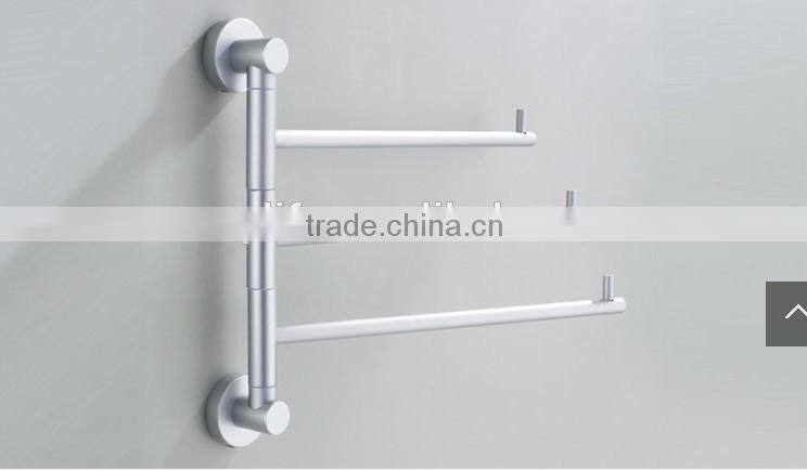2016 Stainless Steel Wall Mounted Bathroom adjustable free rotation Towel Rack, towel rail bathroom