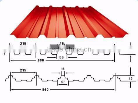 color coated roofing corrugated steel sheet with reasonable price