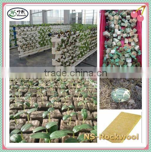 High Quality Basalt Fiber Materials Gardening & Hydroponics System & Insulation Rockwool Cubes Rockwool Board