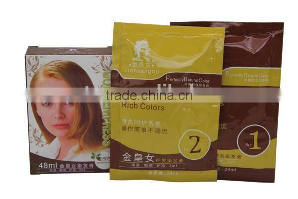 2015 popular hair color cream/,100% gray coverage hair dye /permanent washable hair dye