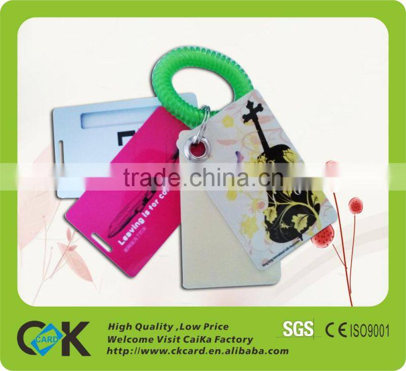 High quality! Custom eco-friendly plastic luggage tag in promotion