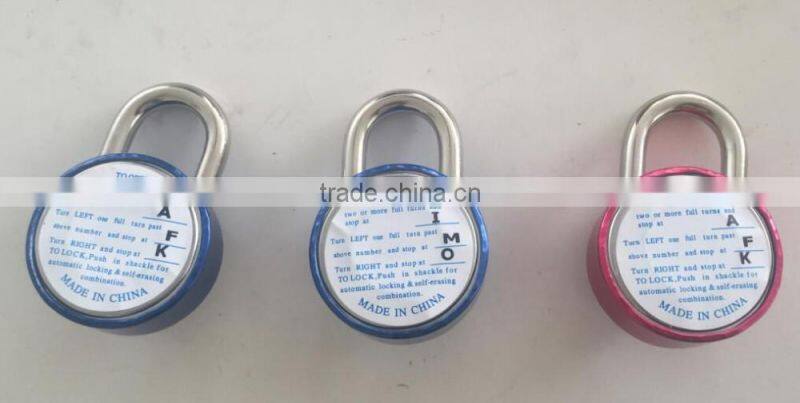 luggage combination letters key code padlock