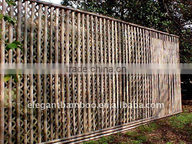 bamboo backyard fence