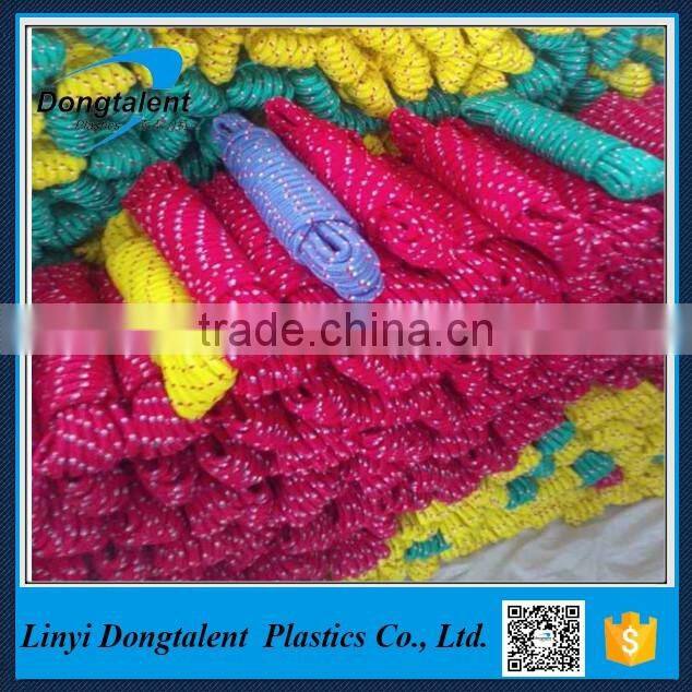 Multicolor braided nylon/polypropylene rope made in China for sale