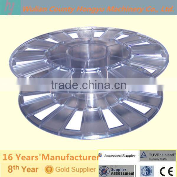 New design transparent plastic spools