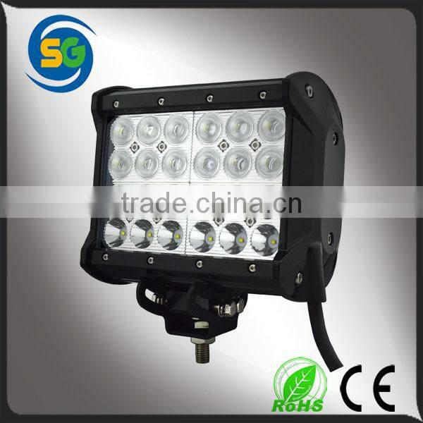 72w High Power 4 row led light bar Off road SUV led light bar for sidewinders