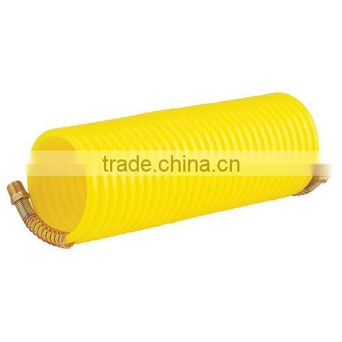 pu air hose with brass connectors,pu coil hose