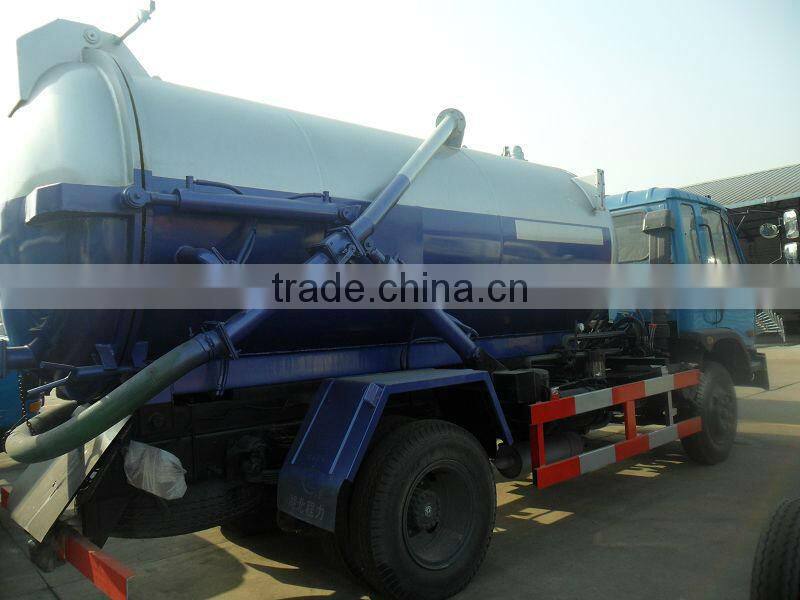 sewer cleaning Tanker truck for sale/suction sewage truck FAMOUS 4x2