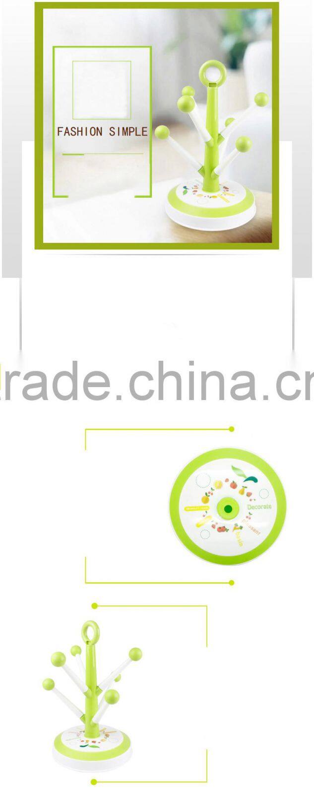 Mug Hooks Stand Tree organizer 6 pcs Racks Kitchen Cup Holder Coffee Tea Home Collection