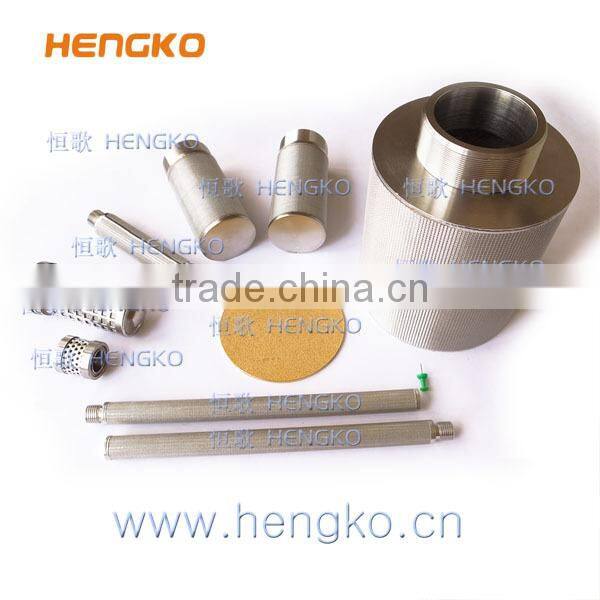 Sintered metal microporous stainless steel dust filter