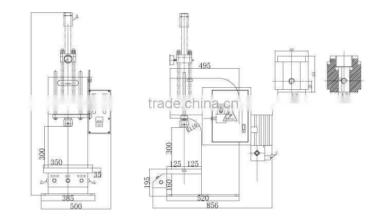 JULY factory offer 5 tons small hydraulic pressing machine