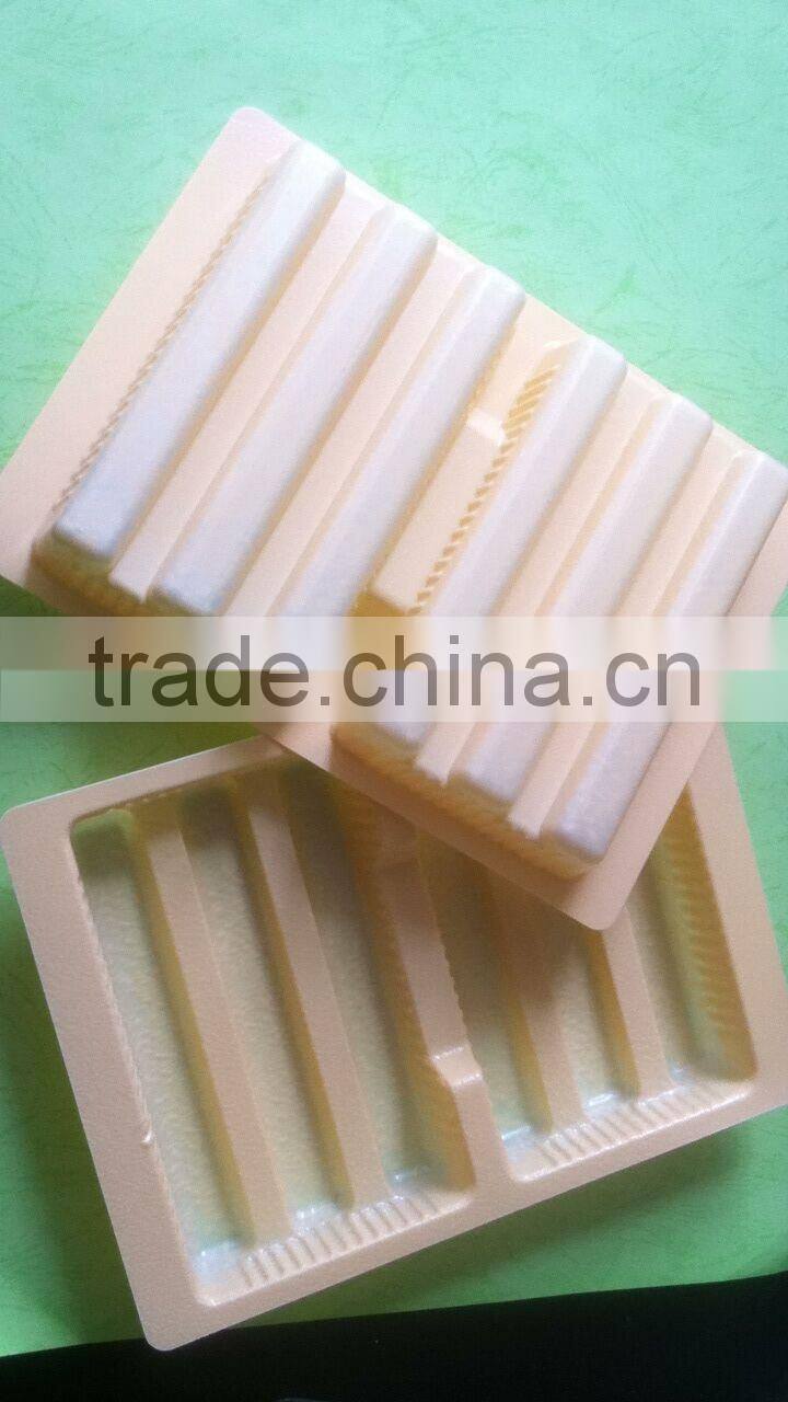 medical blister plastic tray with dividers for capsule packing