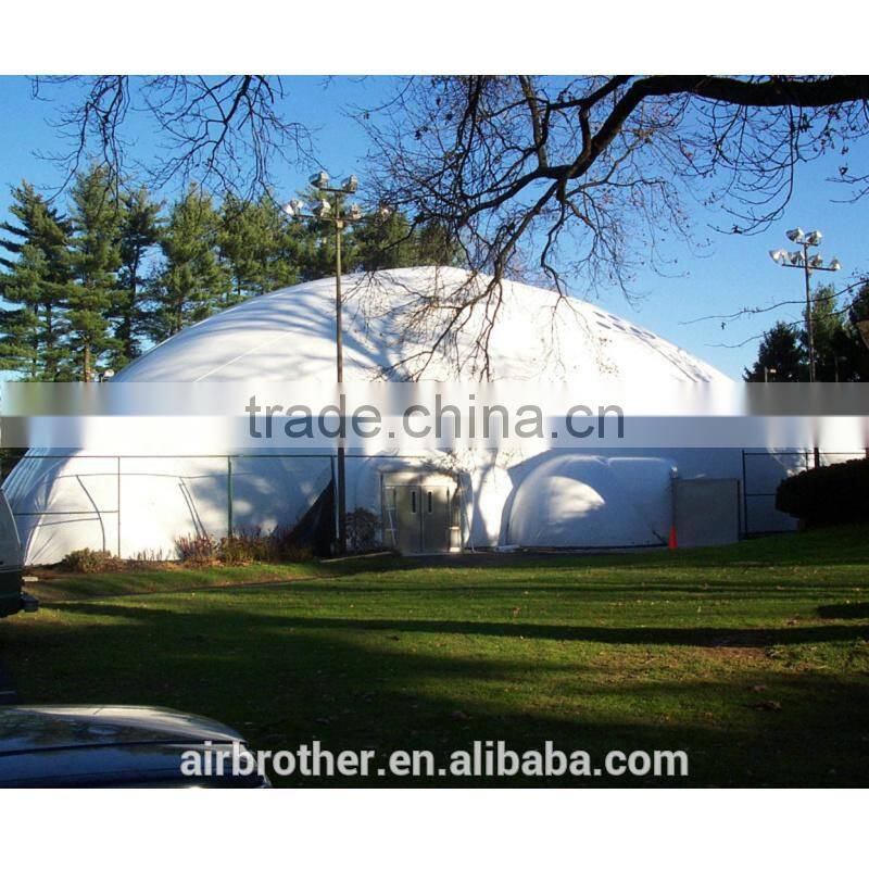 Inflatable wide span architecture membrane building tent