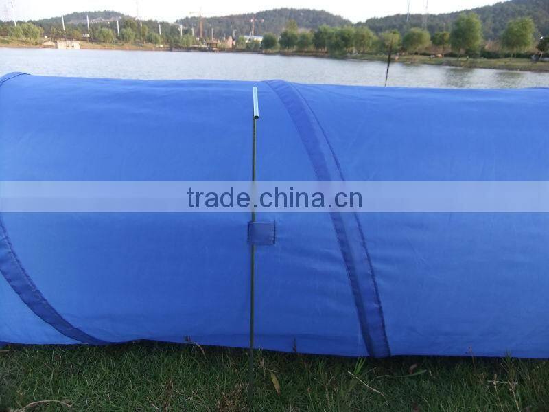 2016 Wholesale Pet Products Good Quality Blue Polyster Outdoor Dog Trainning Tunnel