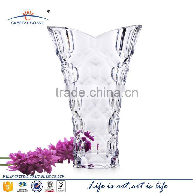 cheap tall stock feature hive design table decoration glass bowl and vase