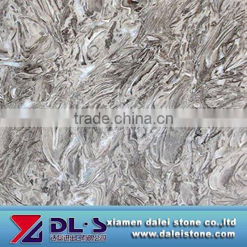 Polished jinqian flower marble tile