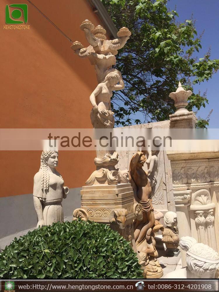Stone Figure Statue Lamp