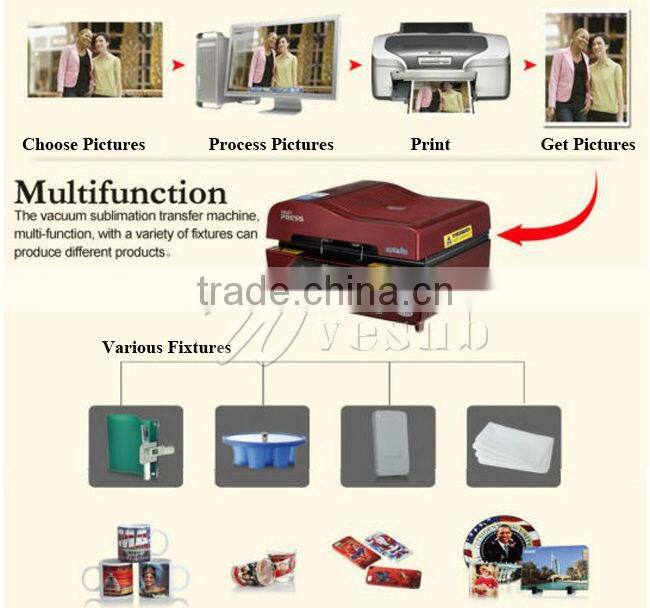 Sublimation 3D Vaccum Heat Press Machine