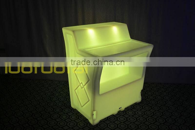 112CM High PE plastic big size LED Bar Counter,Portable Bar corner, Lighted Bar Counter LTT-BC06A
