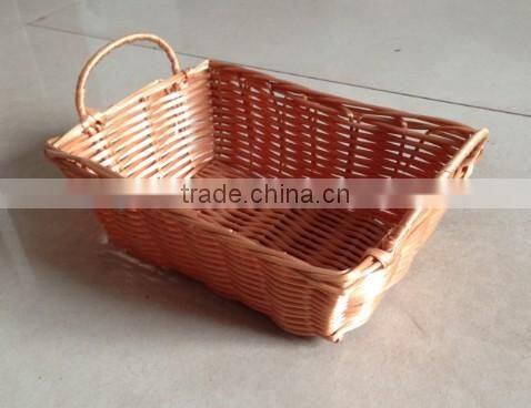 Wholesale empty plastic baskets with handmade