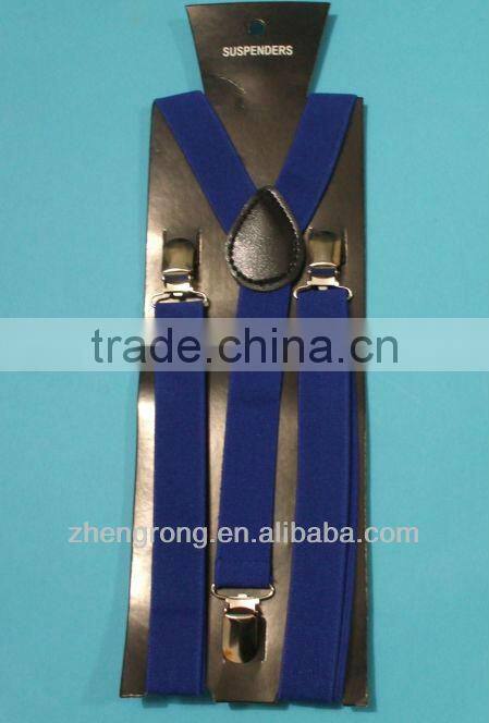 2014 Genuine Polyester Custom Men's Suspender Belt Flat Belt