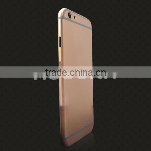 Original 24k gold for iphone 6/plus matt finish housing back cover for apple,24k for iphone 6 gold housing