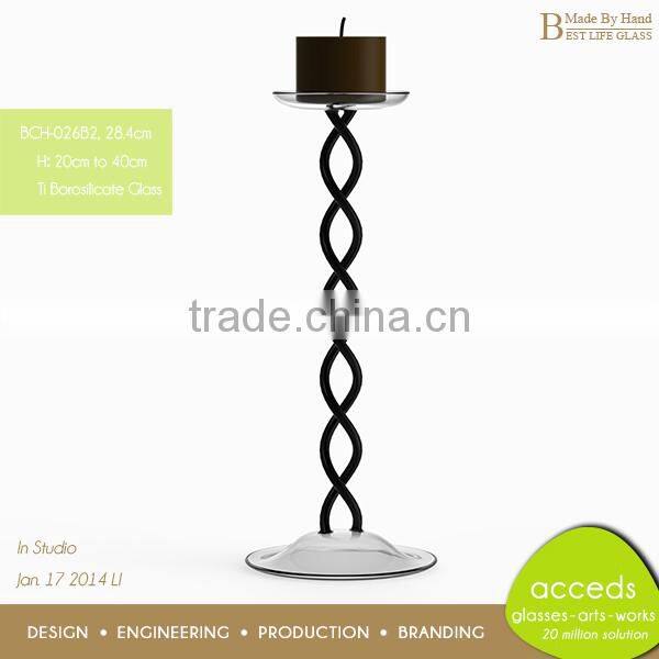 Latest Made In China Factory High Quality Borosilicate Glass Candle Holder