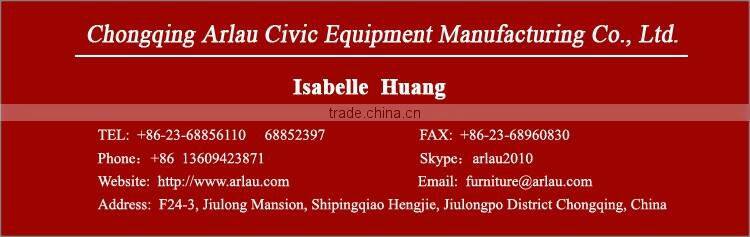 Arlau outdoor park waste bin stainless steel