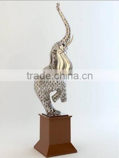 Casting Stainless Steel Abstract Fat Lady Yoga Sculpture