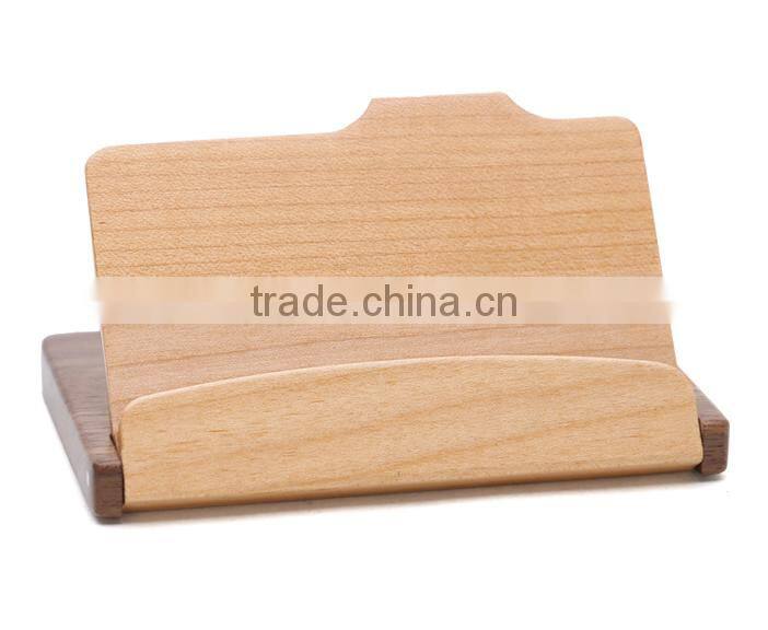 New design elegant wooden name card hlder business card holder