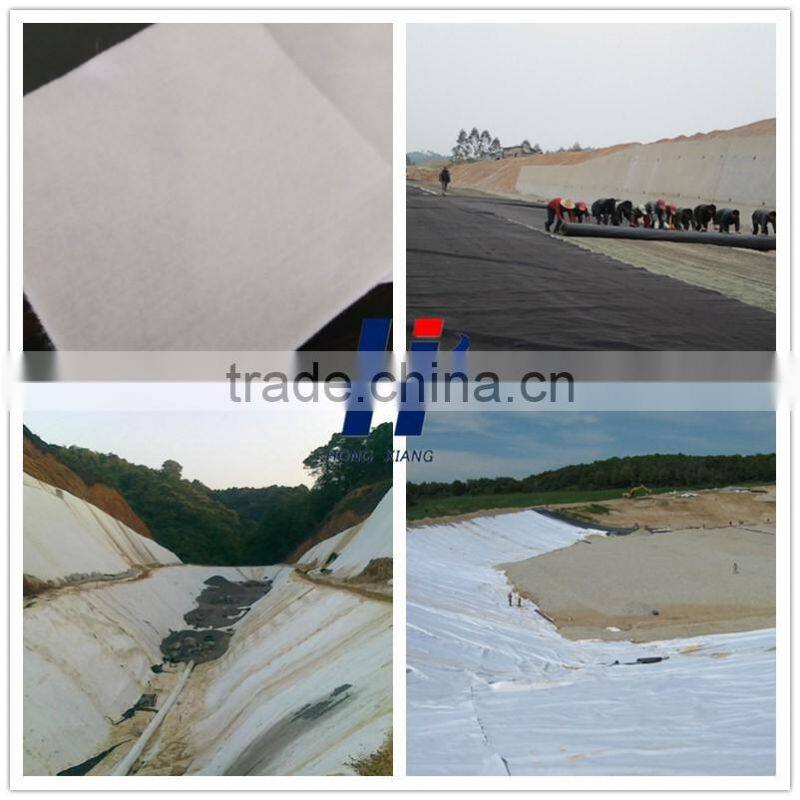 Polyester/Polypropylene Short fiber non woven geotextile drainage fabric for landfill