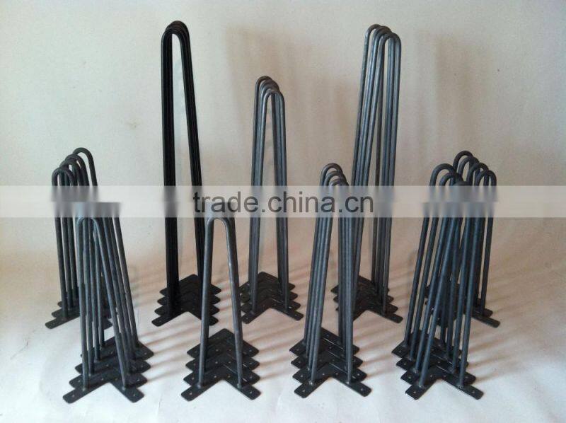DIY 28" 3rod black hairpin table legs