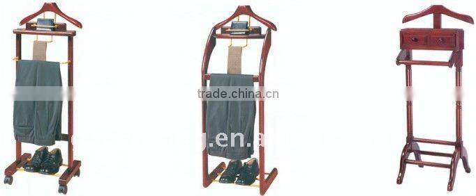 Hotel amenities clothes rack