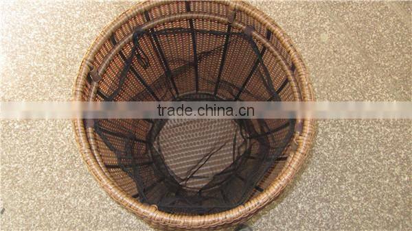Pineapple shaped wicker living room storage box