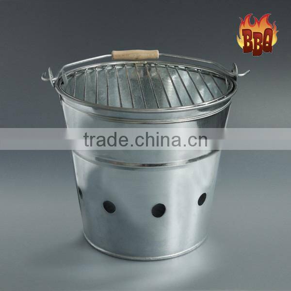 Outdoor portable charcoal BBQ Grill,barbecue BBQ bucket
