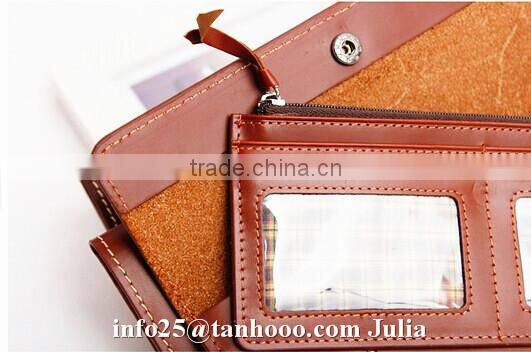 Sexy envelop leather wallet/ money clip/women folding purse